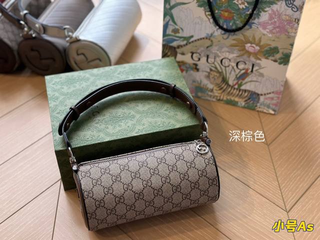 折叠盒 Gucci Blondie系列肩背包 圆筒包 21*10Cm