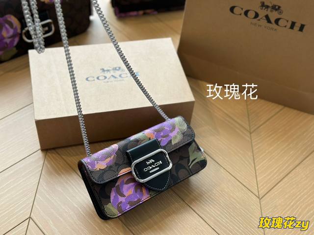 折叠盒 Coach 新品 小号morgan 精致小包 Coach 新品morgan小号crossbody~链条包精致时尚的morgan家族小可爱不论是斜挎还是单