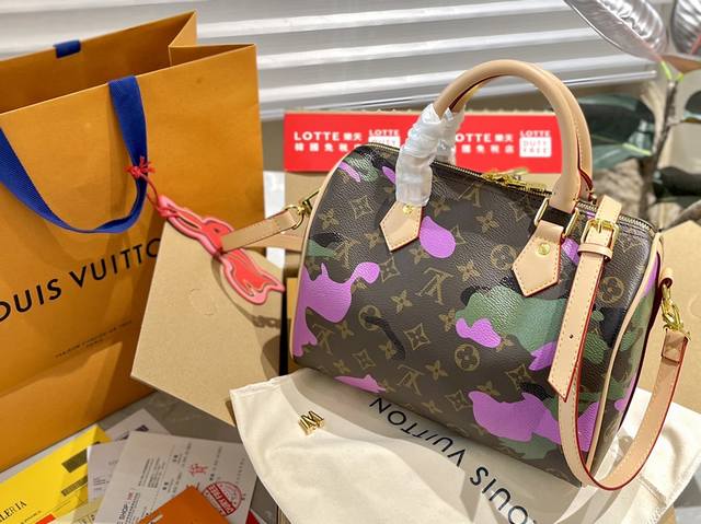 折叠礼盒 Lv 限定新款 Academy Speedy 迷彩配色枕头包 205Cm 万年不过时款 推荐