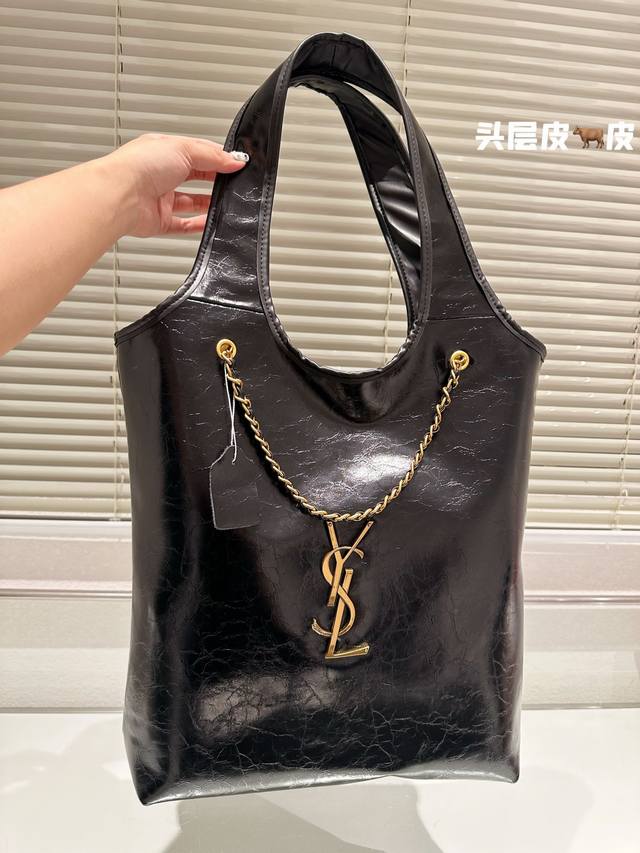 皮面 圣罗兰ysl 托特包 经典饱满柔软 设计感十足 时尚百搭 潮流搭配必备 尺寸31.36