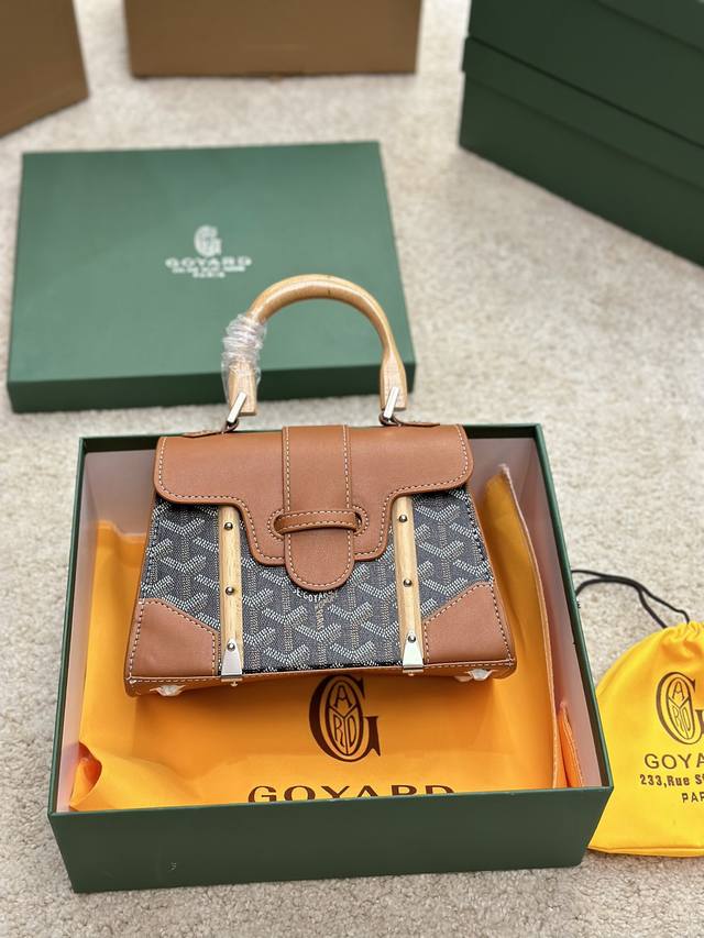 顶级版本 牛皮 Goyard Mini Saigon西贡包 全套包装近期最爱 Goyard又入新成员西贡包 Goyard高德雅戈雅真的是低调奢华有内涵的品牌 外