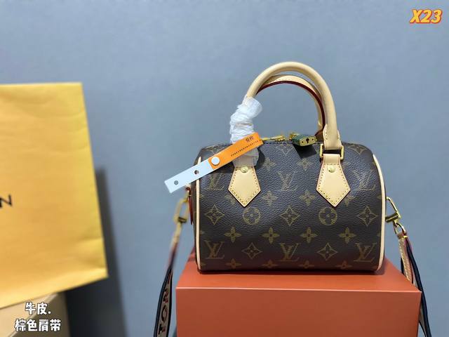 牛皮 Lv Speedy 20枕头包 Lv 新款系列 City Keepal手袋,全网首发 Lv Speedy Nano 枕头包这款retiro 手袋以标志性