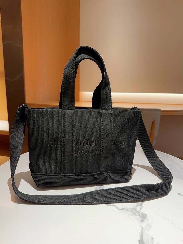 Alexander Wang 亚历山大王螺纹针织托特包 尺寸28Cm