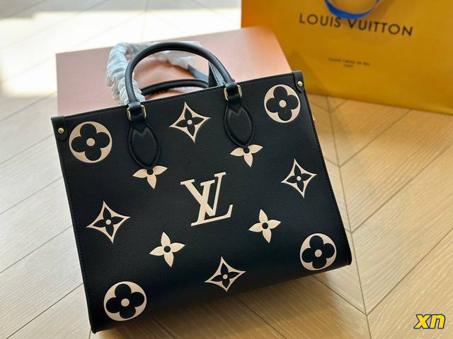 全套包装 Lv Onthego Mm中号老花34厘米 Iv的老花托特包 最喜欢的tote因为既可手提也可单肩手提的带子我也可以当作肩带hhh