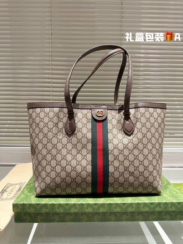 原单品质 Gucci 新品 Tote 菜篮子 购物袋手提托特斜挎单肩多用 定制面料logo五金原版一比一品质 炒鸡百搭实用的一款 喜欢的美妞赶快入手吧 店主推荐