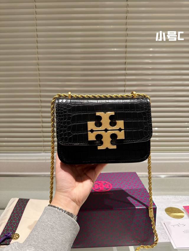 牛皮 Tory Burch 托里伯奇 大小适中.原单开模定制 五金内衬镂空logo 内带产地标进口面料手感质感超级好更耐磨 亮泽五金不褪色 单肩斜挎包时尚百搭