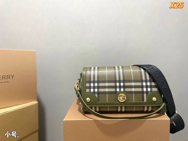 小号 折叠盒 巴宝莉lola萝纳包 牛皮 Burberry新款橄榄绿系列