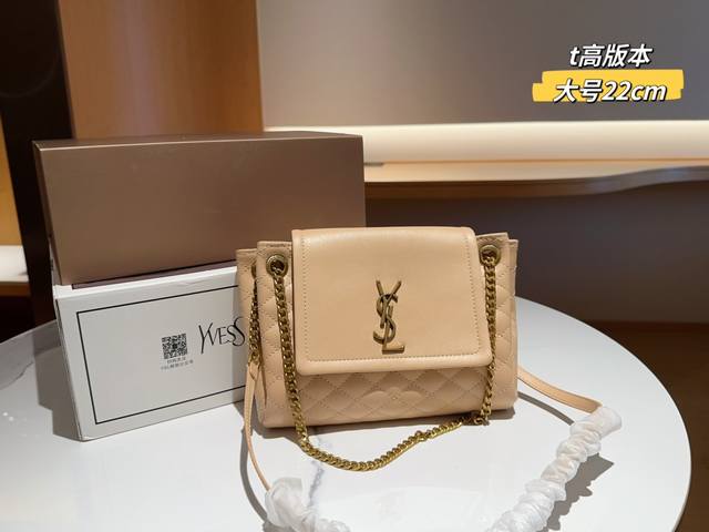 Ysl 圣罗兰 女士monogram Nolita 斜挎包 礼盒包装飞机箱