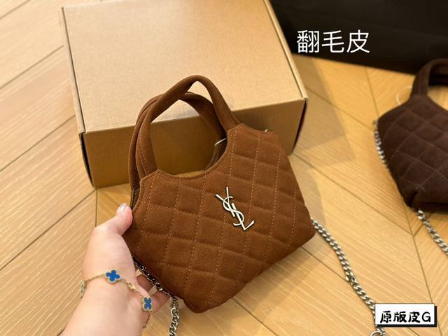 Ysl新品 牛皮质地 时装 休闲 不挑衣服 尺寸18x14