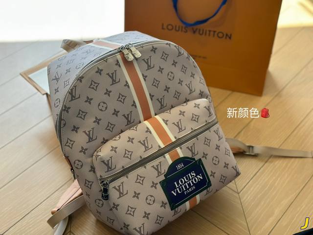 好物推荐 高颜值双肩包 Lv Discovery品牌 路易威登 Louis Vuitton Discovery 百搭通勤经典老花帆布拼牛皮双肩包 Lv最好看的双