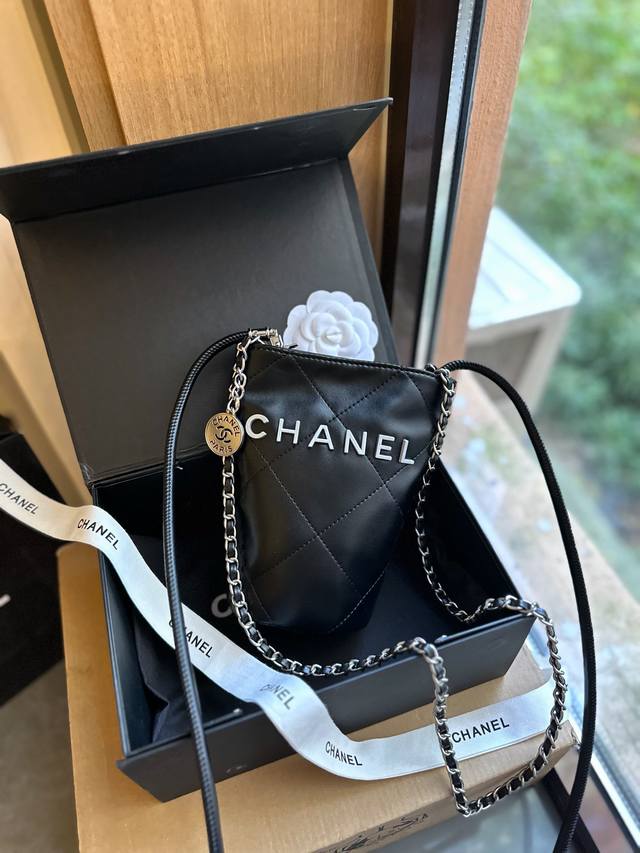 折叠礼盒 Chanel 新品 金币mini 水桶包 时装 休闲 不挑衣服 尺寸12x18Cm