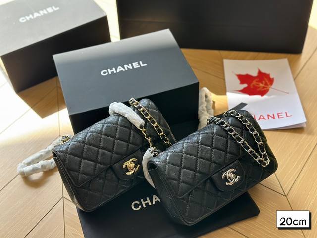 折叠盒chanel经典方胖子鱼子酱面料尺寸20Cm万年不过时人手一只哦