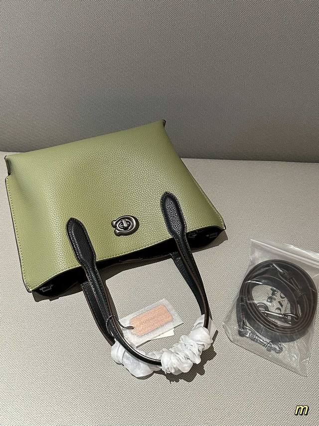 Coach 蔻驰经典标志mollie 25号托特包willow 24号托特腋下可调节tote购物袋尺寸25Cm礼盒包装