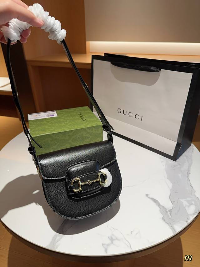 Gucci古奇23年新款 1955Mini马衔扣迷你马鞍包尺寸18Cm礼盒包装