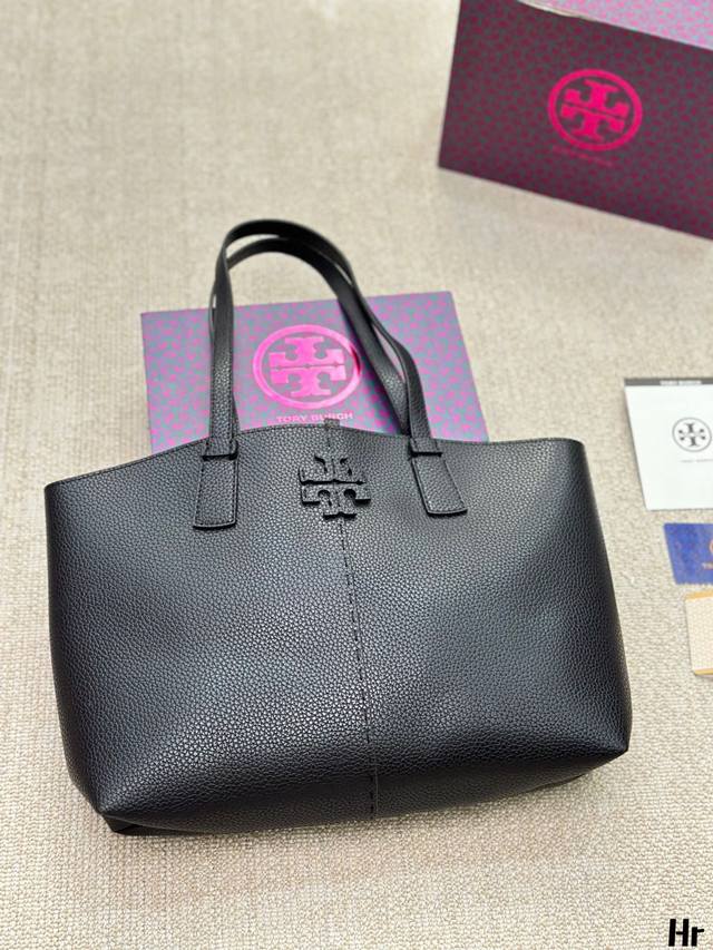 牛皮版本 Tory Burch Mcgraw汤丽柏琦牛皮托特包tb 托里伯奇 汤丽柏琦 荔枝纹小牛皮 托特包 超级洋气的一款 无须质疑 2023专柜爆款就是它