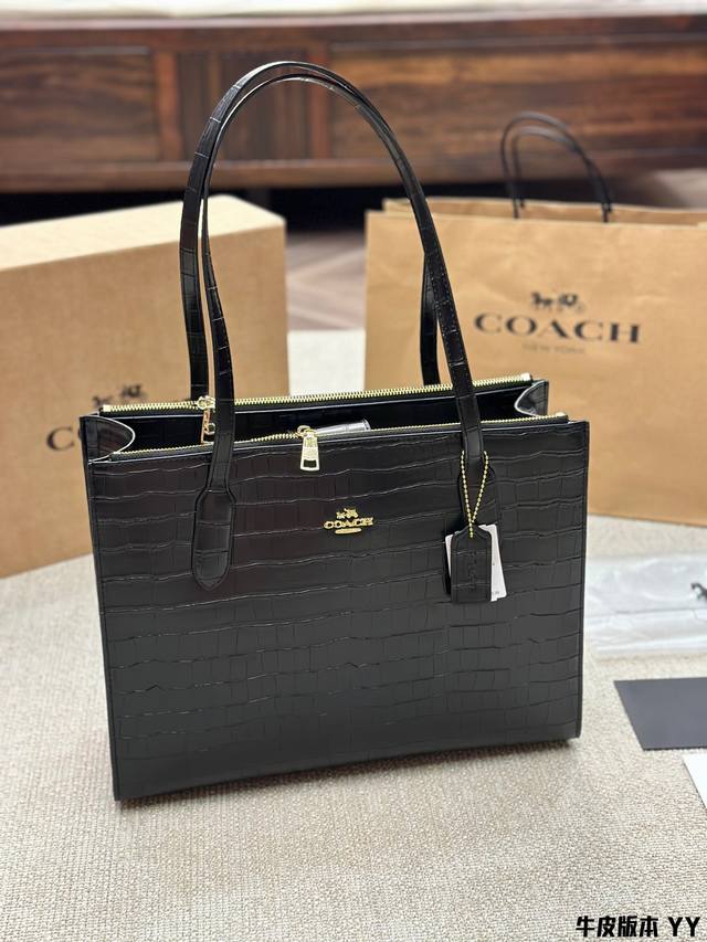 牛皮版本 Coach 新品onina 托特包ol通勤风* 适合officelady的通勤托特包来了* 正式且经典百搭 抗造耐用 容量大 文件电脑等轻松容纳 实用