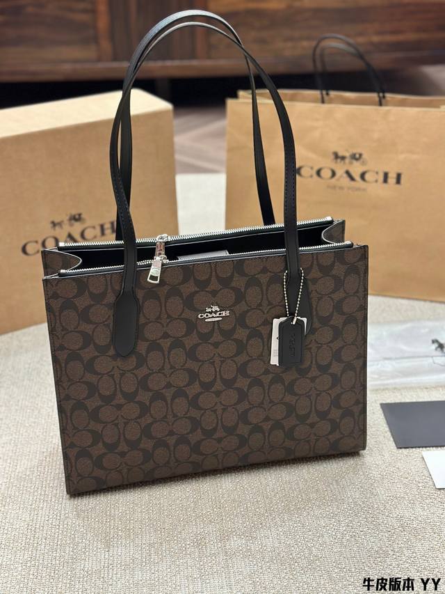 牛皮版本 Coach 新品onina 托特包ol通勤风* 适合officelady的通勤托特包来了* 正式且经典百搭 抗造耐用 容量大 文件电脑等轻松容纳 实用