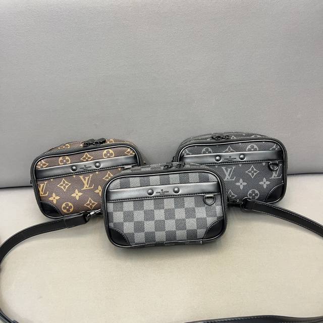 Louisvuitton 路易威登 Alpha Nano手袋 男女通用单肩斜挎包 采用精湛镶嵌细工 实物拍摄 原厂原版面料 配送防尘袋 礼盒 11 X 19 C