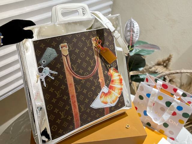 Lv 2023秀款 托特包 Lv 大tote 拼色托特包 风格独特 不会撞包 尺寸42 44Cm