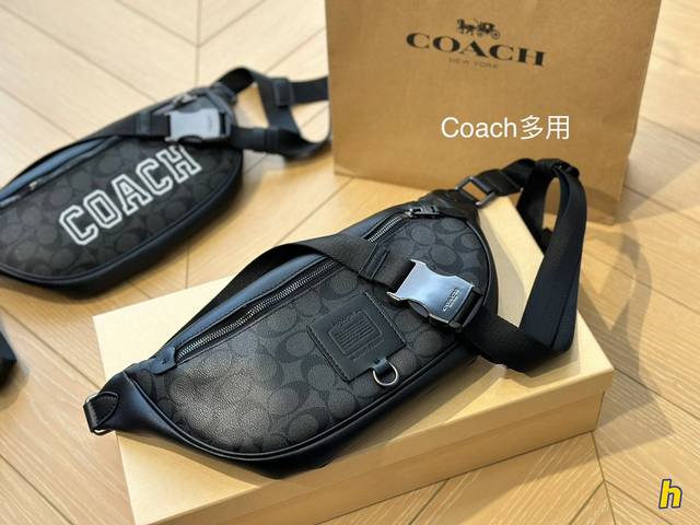 配盒 蔻驰coach 专柜新款belt Bag腰包 胸包 斜挎包 原版pvc面料 时尚百搭的款式香港专柜新款 尺寸 40 16 - 点击图像关闭