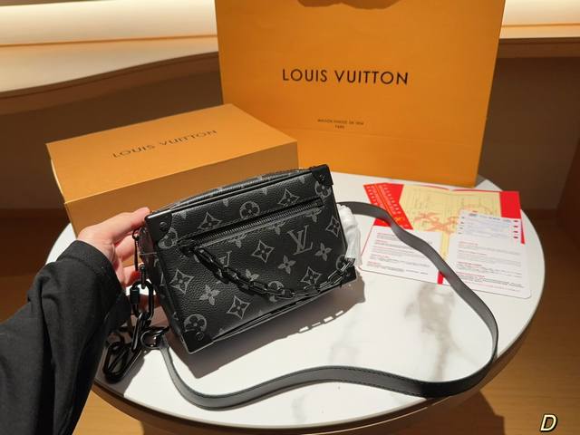 Lv 路易威登 Virgil Mini 链条 盒子 斜挎包 M44 尺寸20Cm 礼盒包装