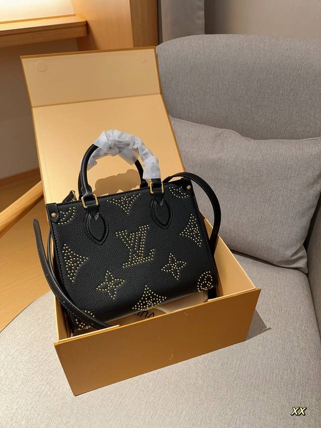 Lv Onthego 路易威登新款铆钉丛林包 尺寸25Cm 礼盒包装