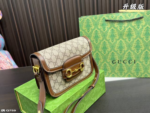 升级版 折叠盒 Gucci 酷奇 5马鞍包 时髦精必备 大小适中 容量感人 休闲正装皆可轻松驾驭 尺寸21 14Cm 28 19Cm