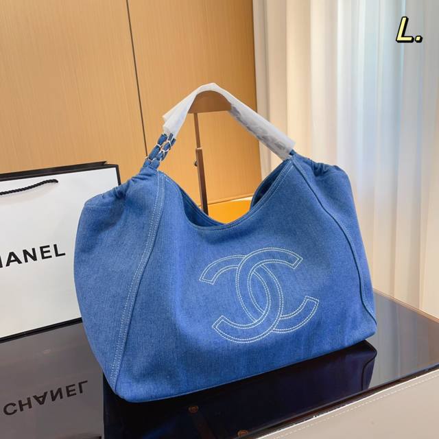 Chanel香奈儿 23S新款 购物袋 牛仔bag 手感超级好 原版五金 超级大牌 以华丽高贵的外形成为当下最炙手可热之作人手必备 明星热捧 精匠之作 尺寸 4