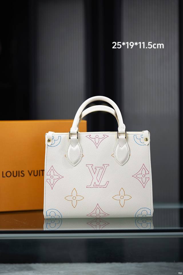 配专柜原版折叠礼盒 Ddd Lv 路易威登 Louis Vuitton Onthego 手袋 丛林购物袋 Ddd 尺寸 25x19x1 Cm Ddd