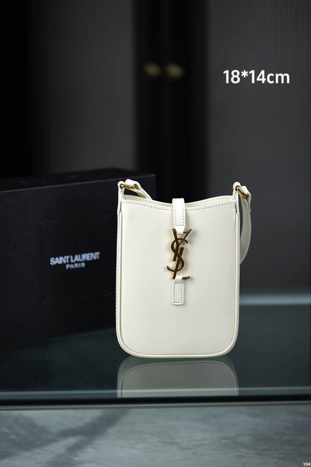 配专柜原版折叠礼盒飞机箱 Ddd Ysl 圣罗兰 Le5A7 手机包 Ddd 尺寸 18x14Cm Ddd