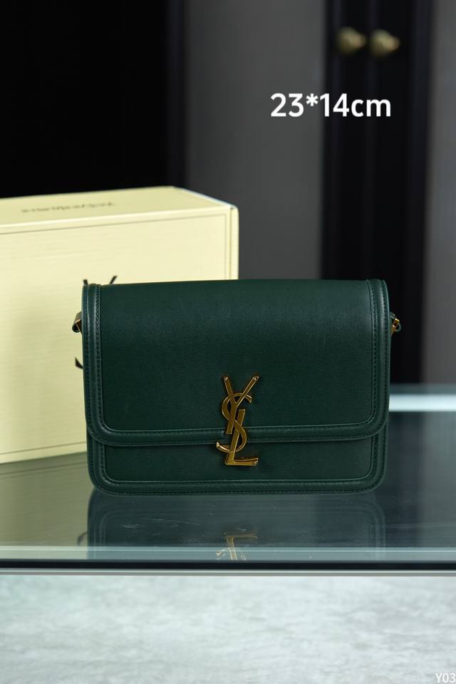 配专柜原版折叠盒飞机盒 Ddd Ysl 圣罗兰 Solferino Box 豆腐包 It Bag 头层牛皮 Ddd 尺寸 23x14Cm 19x14Cm Ddd