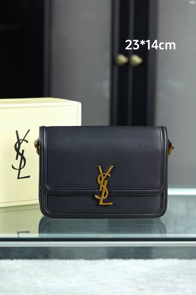 配专柜原版折叠盒飞机盒 Ddd Ysl 圣罗兰 Solferino Box 豆腐包 It Bag 头层牛皮 Ddd 尺寸 23x14Cm 19x14Cm Ddd