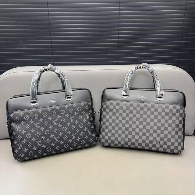 Louisvuitton 路易威登 Ddd 老花男包公文包 手提包 电脑包 采用精湛镶嵌细工 经典百搭 实物拍摄 原厂原版面料 配送防尘袋 28 X 38 Cm