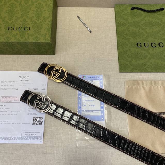 品牌 古驰gucci Ddd 等级 原版品质 头层牛皮 专柜售经典爆款开模 油边精致 电脑车线 手感柔软 实物拍摄无修饰 上身效果超好 长度不可裁剪 配专柜全套