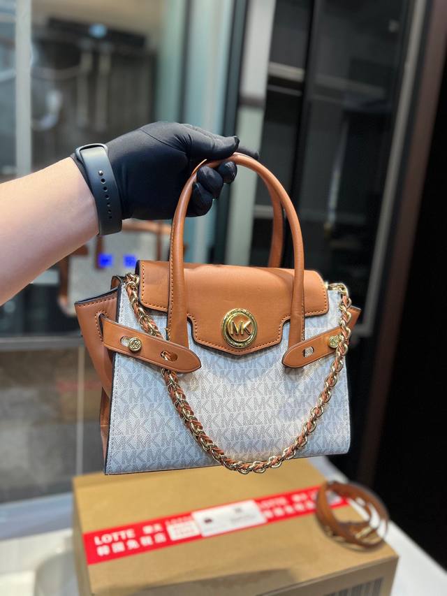 Michael Kors Mk Carmen系列饺子包 官网精选款 代购品质mk圆桶包 手提单肩包 手感超舒服 高纯度ykk五金 永不褪色 超级美 精赞做工细节