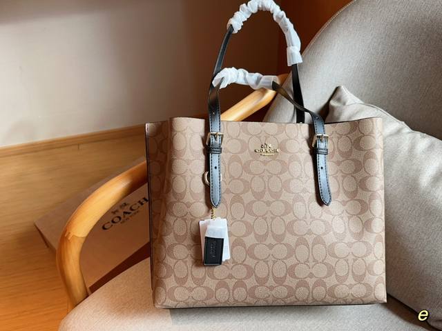 蔻驰coach Ddd Mollie托特包购物袋 Ddd 尺寸34Cm Ddd 礼盒包装 Ddd