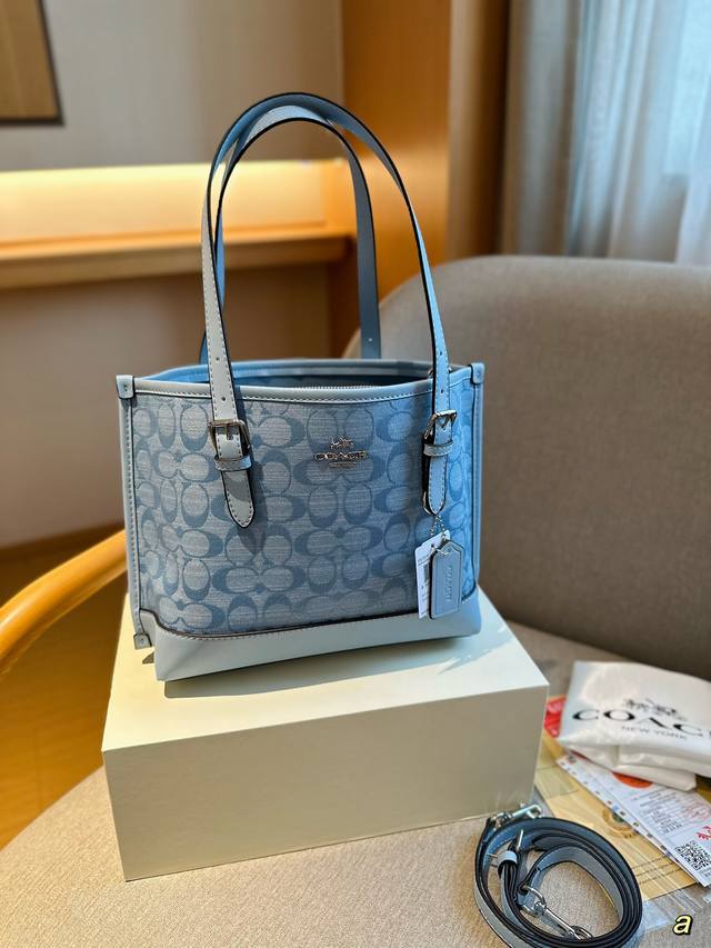 Coach 蔻驰 Ddd 帆布经典标志香布蕾mollie 25号托特包 Ddd Willow 24号托特 Ddd 腋下可调节tote购物袋 Ddd 尺寸25Cm