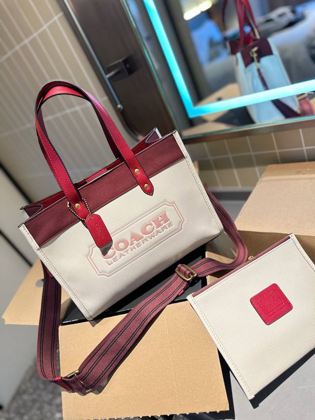 飞机盒包装 Ddd Coach 蔻驰 新配色 Dempsey Tote 购物袋 原版皮 这是什么神仙配色 毫无抵抗力 单肩手提都可以 容量超级大 耐磨耐脏 砖柜