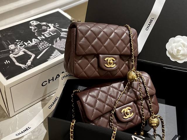 顶级纯皮 Ddd 折叠礼盒 官网外箱 证书 Ddd Chanel 小羊皮 金球方胖子 大mini Ddd New Arrival Ddd 最美金球方胖子人间香奈