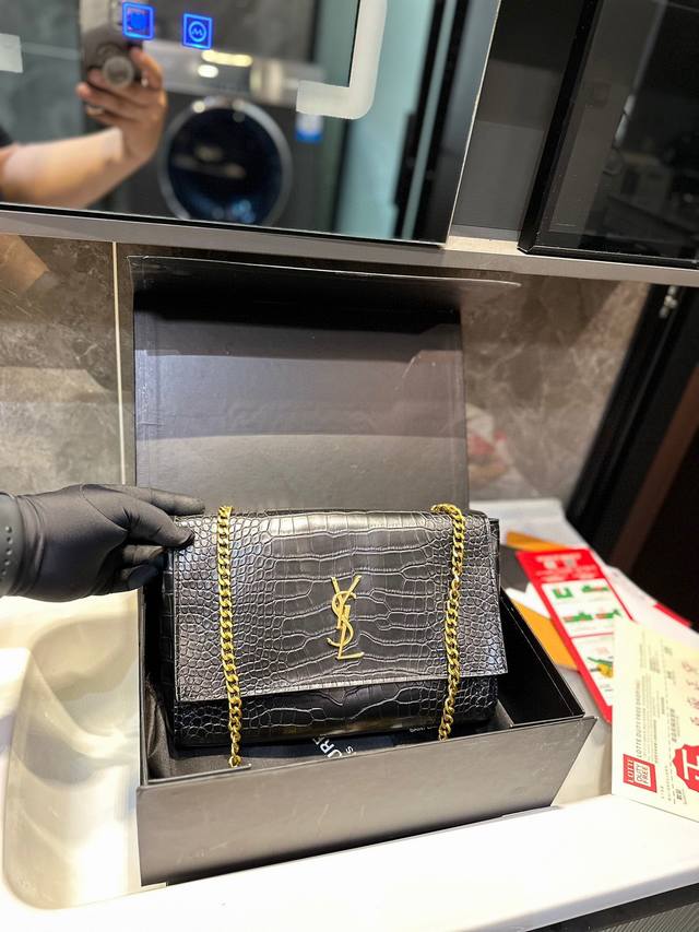 折叠礼盒 Ddd 圣罗兰ysl 双面 Kate Saint Laurent双面kate软包可预定啦 复古链条高级感十足不同材质诠释多样风格双面问玩转高街风jj