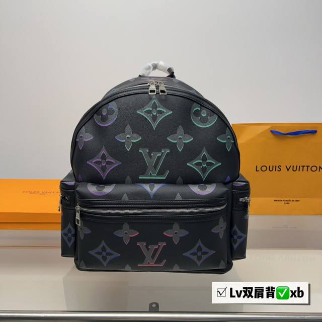 无盒 Ddd Lv黑花 Multipocket 双肩包 Ddd Virgil Abloh 将2023秋冬系列 Patchwork 拼贴主题融 Ddd 入此款 M