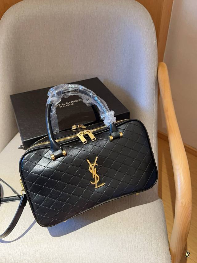 Ysl 圣罗兰 Liya绗缝菱形纹 斜挎包百搭女包 双拉大容量 尺寸30 18 14 礼盒包装