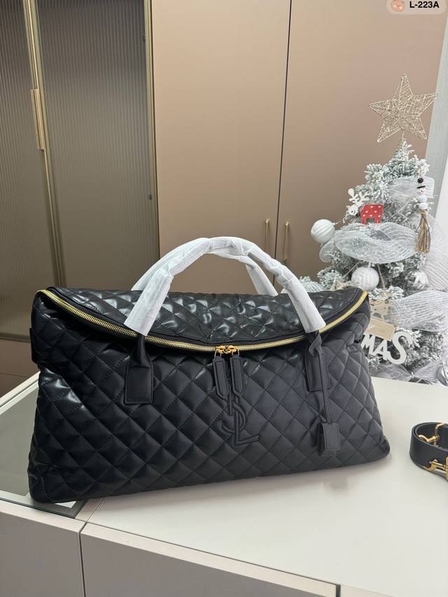 圣罗兰ysl Es Travel Bag 机场包 Rose朴彩英同款 L-223A尺寸57.22.42