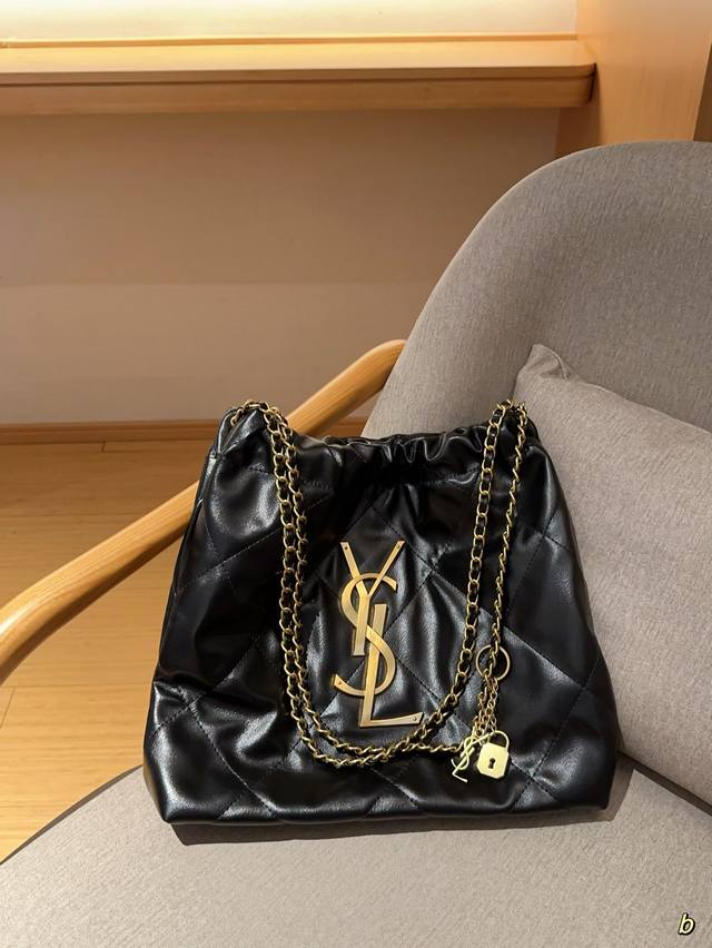 圣罗兰ysl 垃圾袋购物袋 尺寸33 28 8 礼盒包装