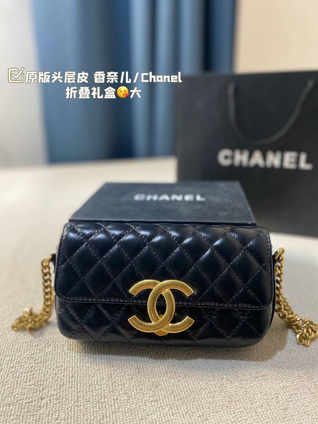 原版头层小皮 礼盒包装 香奈儿 Chanel 菱格方胖子 爆款 经典方胖子链条包优质手感超级好 原版五金 超级大牌 以华丽高贵的外形成为当下最炙手可热之作人手必