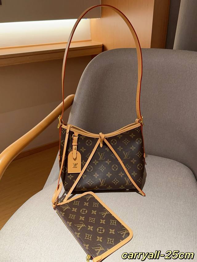 Lv 路易威登 Bf Tote 蜜蜡皮 购物袋托特包 Carryall子母袋 尺寸25Cm 礼盒包装