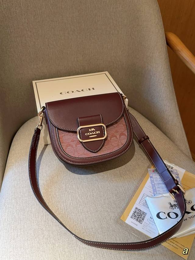 Coach 蔻驰 Morgan Saddle Bag 香布蕾摩根马鞍包马车扣 尺寸20Cm 礼盒包装 - 点击图像关闭