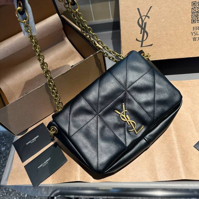 折叠礼盒包装 Ysl 原版皮 Jamie 链条包 谁还没有娜扎同款 多种背法 时装 休闲 不挑衣服 尺寸22