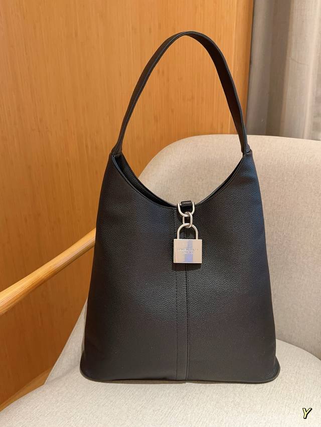 巴黎世家balenciaga 24新款locker锁头包hobo腋下包 尺寸38 42 11 礼盒包装