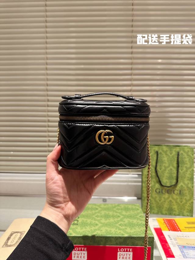 原升级版 配送手提袋 礼盒包装 古驰 Gg Supreme帆布手袋guci小盒子 Gucci小盒子 来了,你们要的迷你盒子来了 1系列的延伸,这个盒子,从里到外